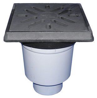Дворовой трап Perfekt DN110 верт. 260х260мм/226х226мм чугун, с запахозапирающим устройством (HL606.1/1 Дворовий трап Perfekt DN110 верт. 260х260мм/226х226мм чавун, із запахозапірним пристроєм) HL606.1/1 фото