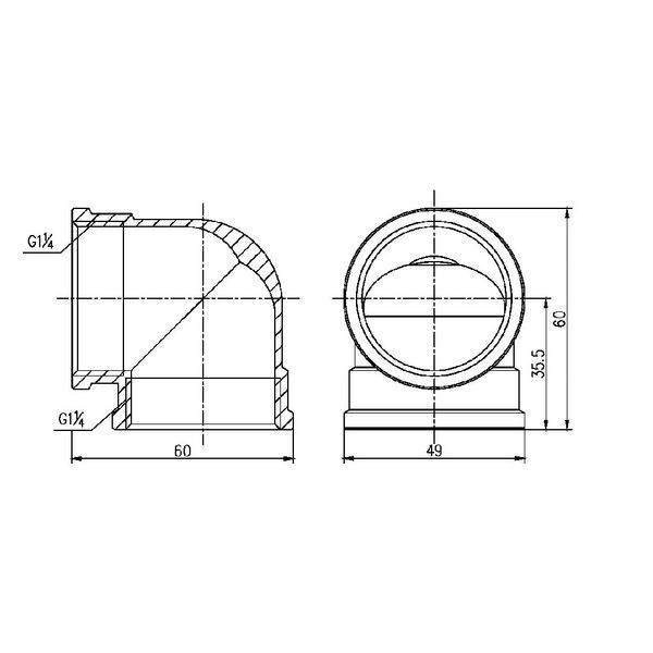 Кутик SD Forte 1 1/2" ВВ SF36840 фото