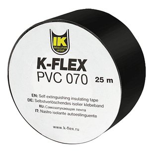 Стрічка K-FLEX PVC 25 x 25 АТ 070 black 850CG020020 фото