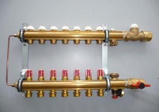 Модуль управления для напольного отопления ,подключение снизу .COMPACTFLOOR light SK (Подкл. 10 отводов) 3F53380 фото