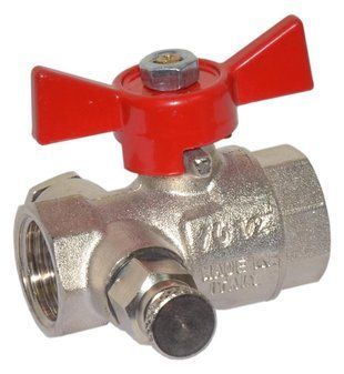 76170004R Кран кульовий з повітровідвідником TAMIGI &Oslash;1/2" ВВ PN15 &ndash;10&deg;C/+95&deg;C "метелик" Idrosanitaria Bonomi 76170004R фото
